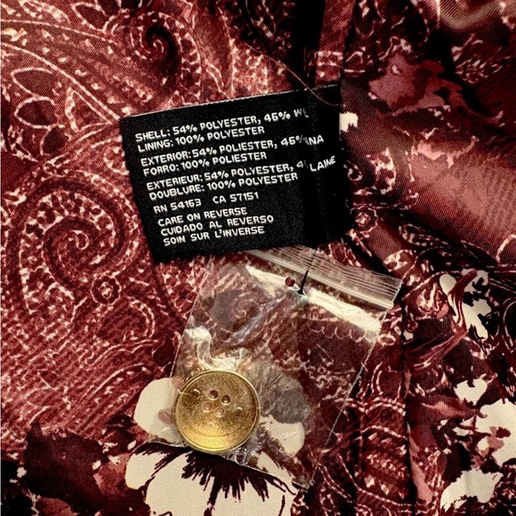 Guess Women's Double-Breasted Plum Pea Coat - Picture 7 of 9